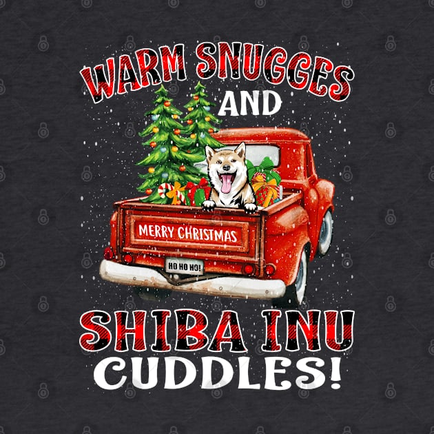 Warm Snuggles And Shiba Inu Cuddles Truck Tree Christmas Gift by intelus